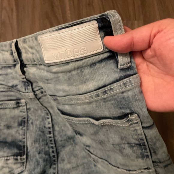 Wt02 Men's Light Wash Skinny Jeans size 34X30 - Picture 2 of 9